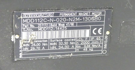 INDRAMAT MDD112C-N-020-N2M-130GB0