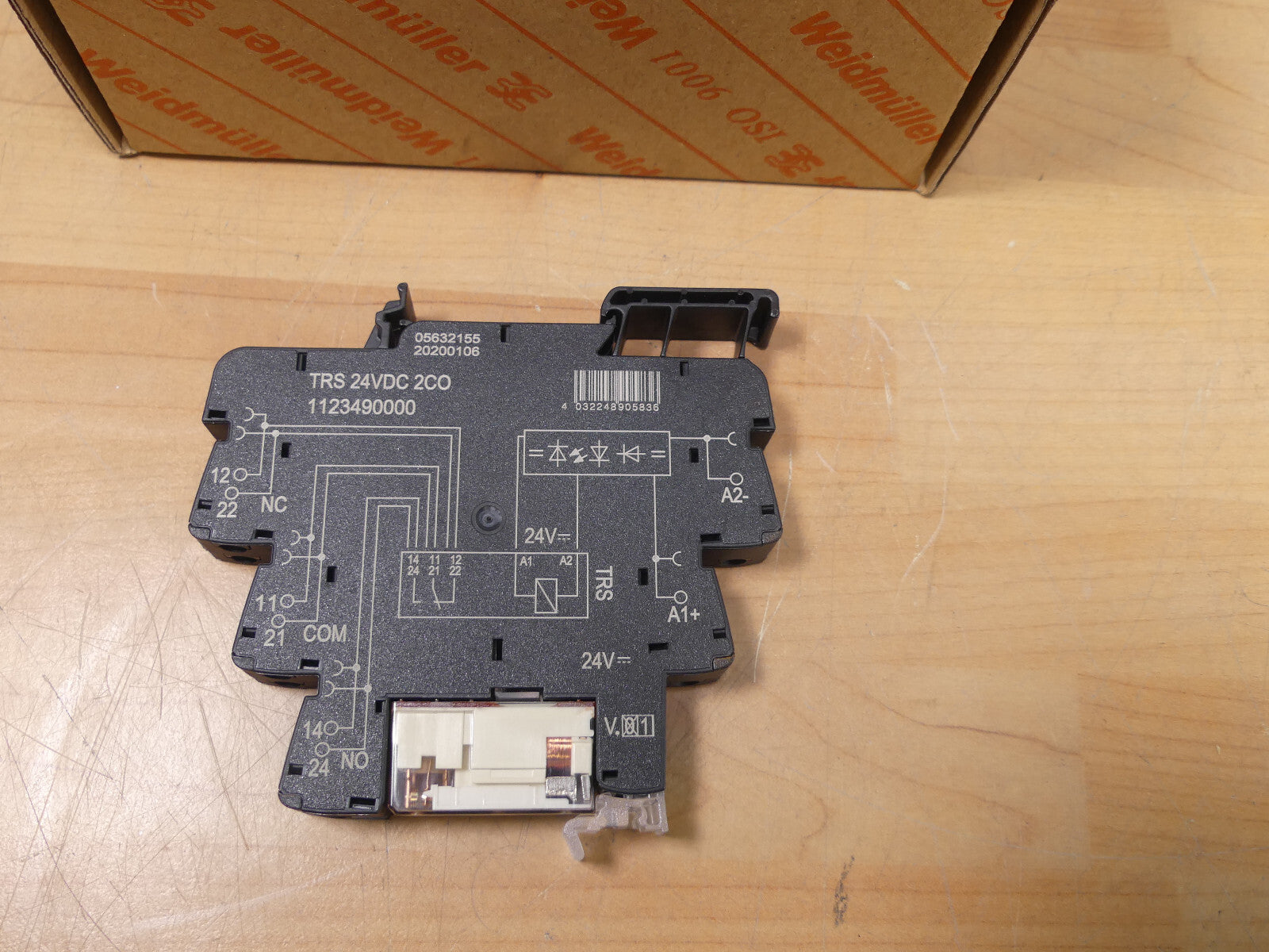 9X Weidmüller Koppelrelais TRS 24VDC 2CO 1123490000