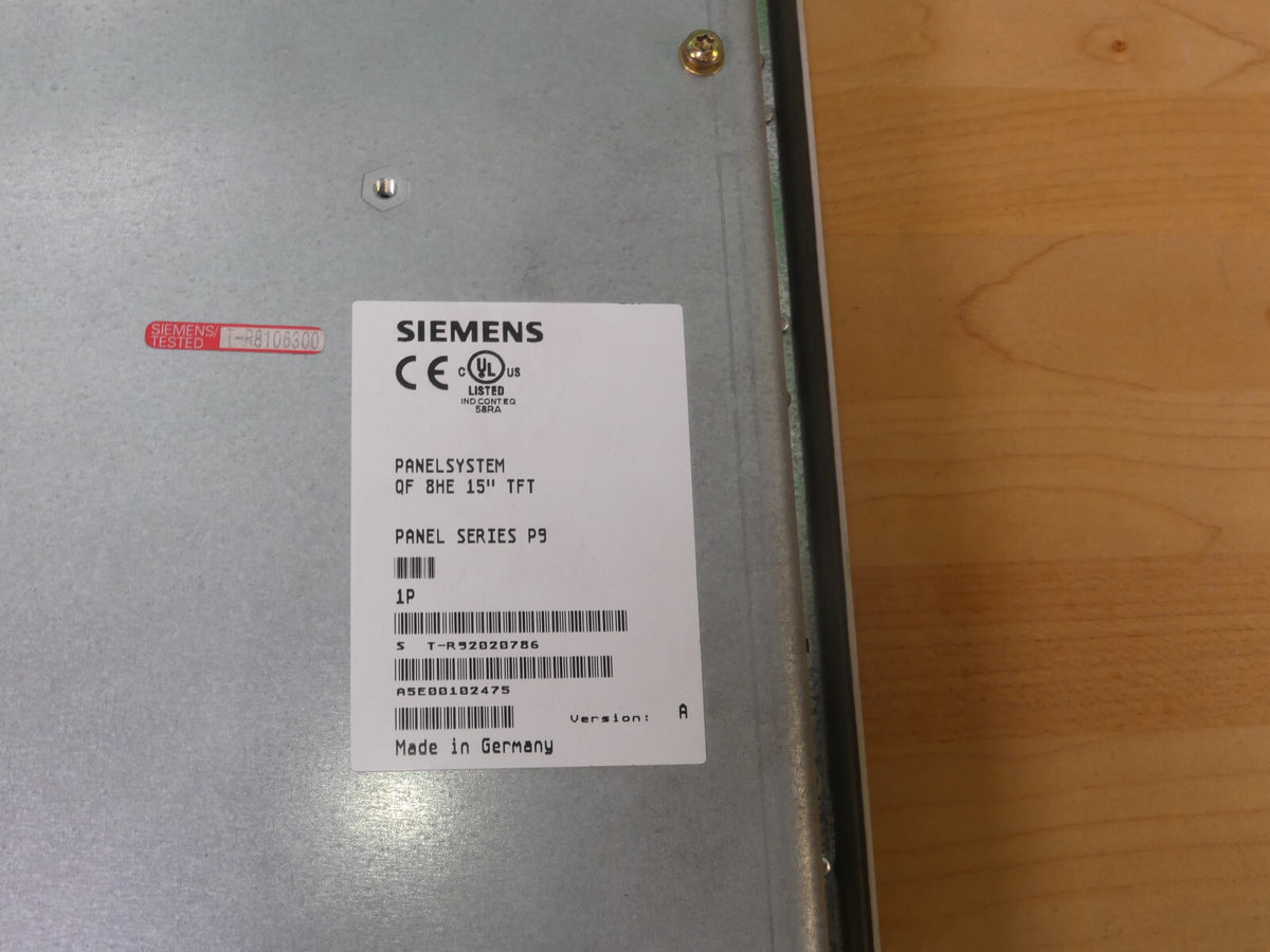 SIEMENS PANEL QF 15 ZOLL TFT  A5E0010247