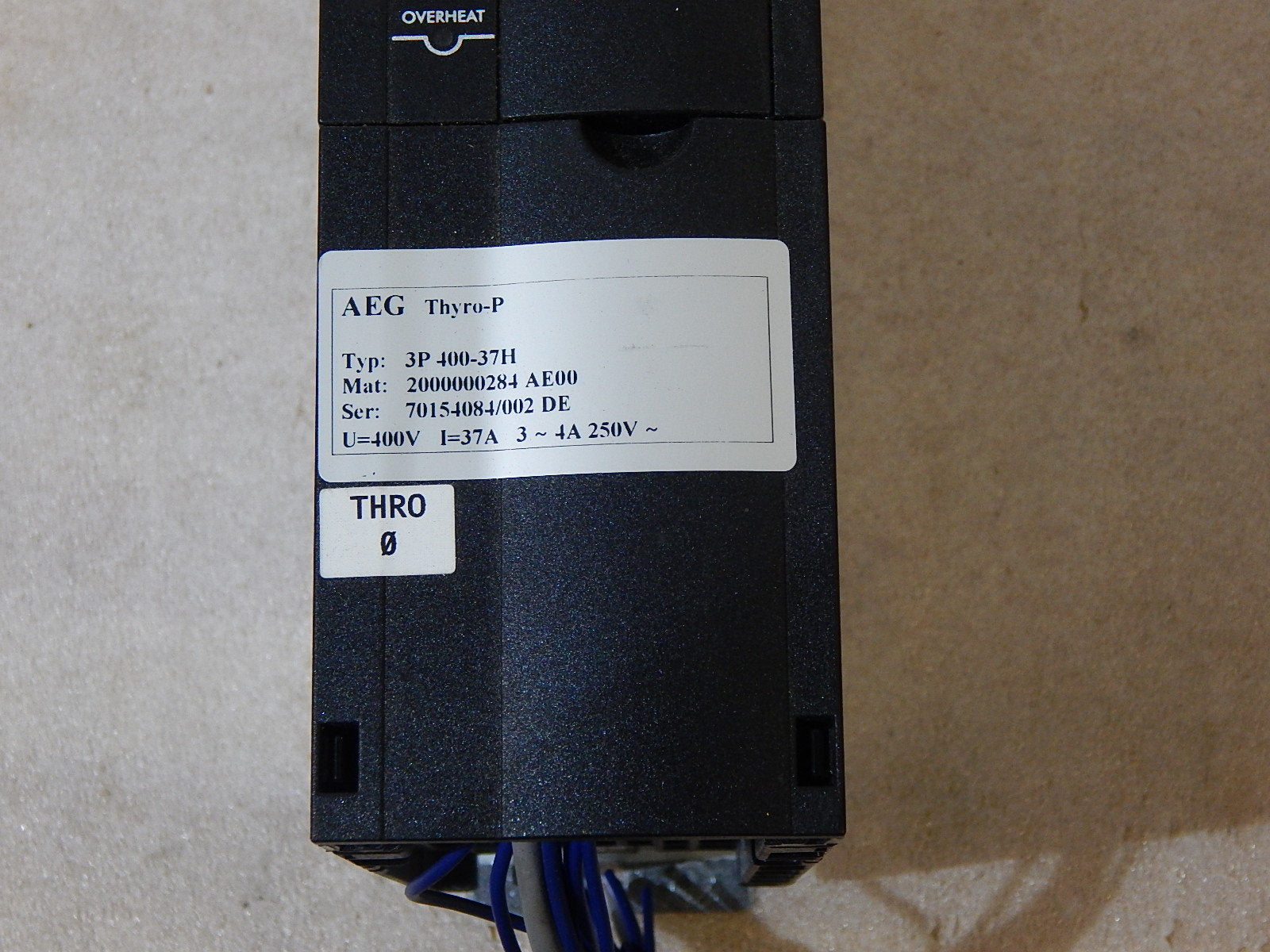 AEG THYRO-P  3P 400-37H   Used 