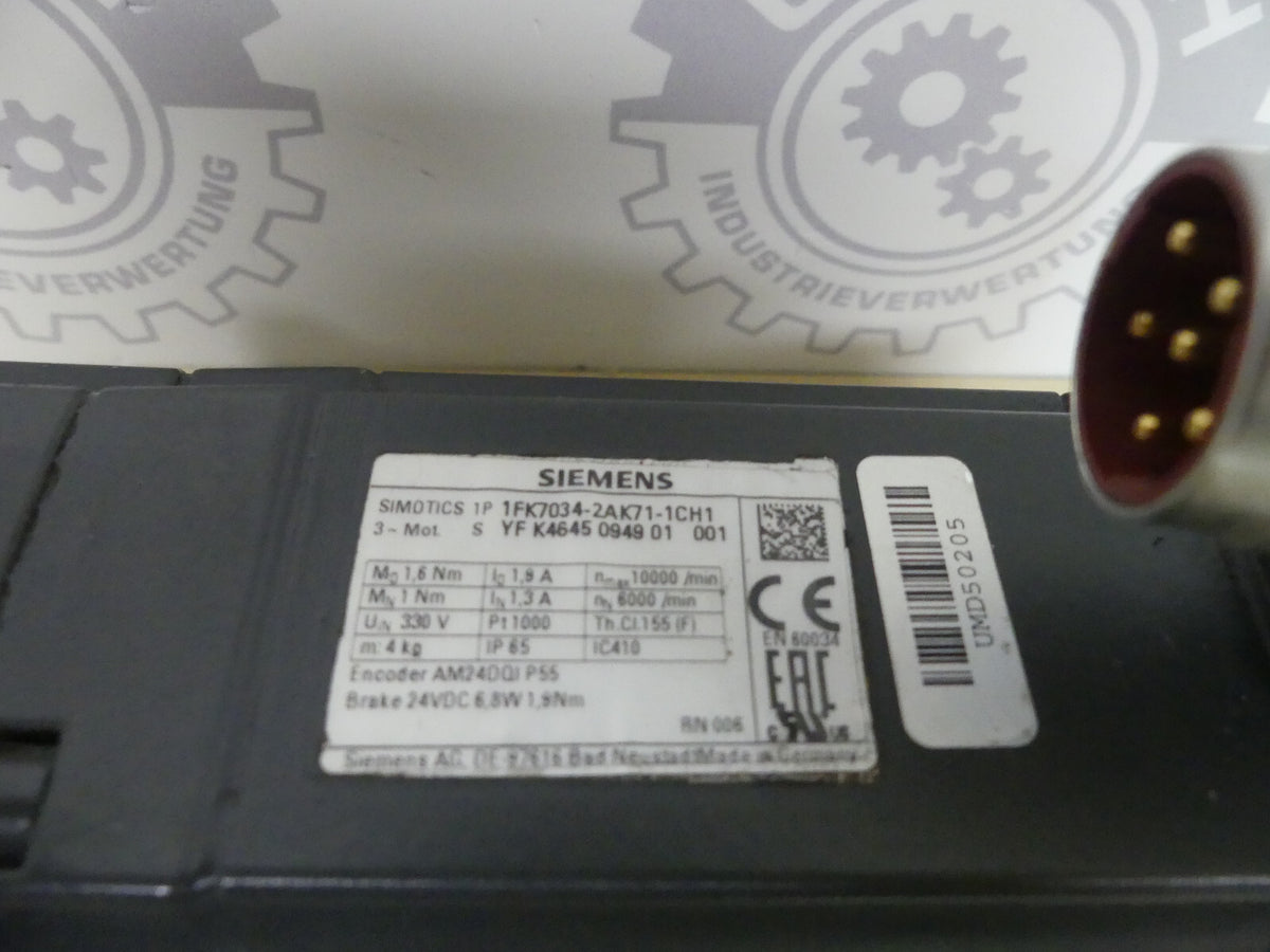 SIEMENS 1FK7034-2AK71-1CH1, DEFEKT