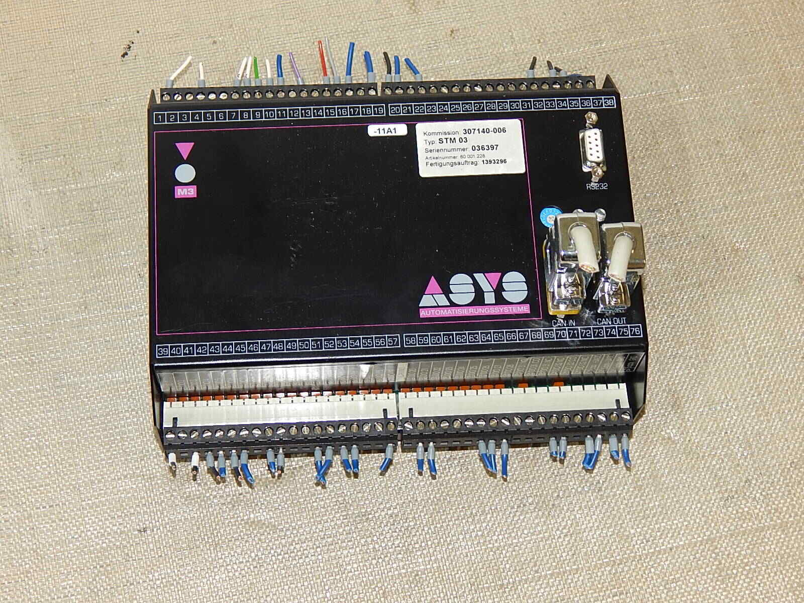Elrest ASYS/CAN/M3/CPU167E/V1.51 Steuerung 10803036 Used