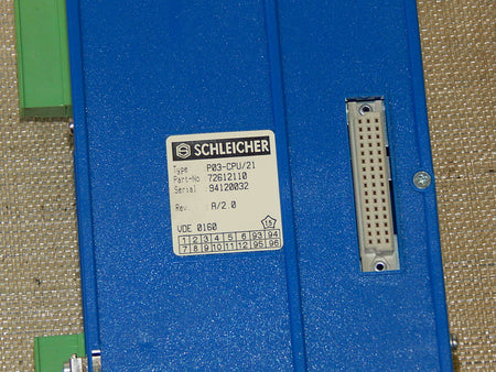  Schleicher  P03-CPU/ 21  Nr. 72612110  Rev. A/2.0 used