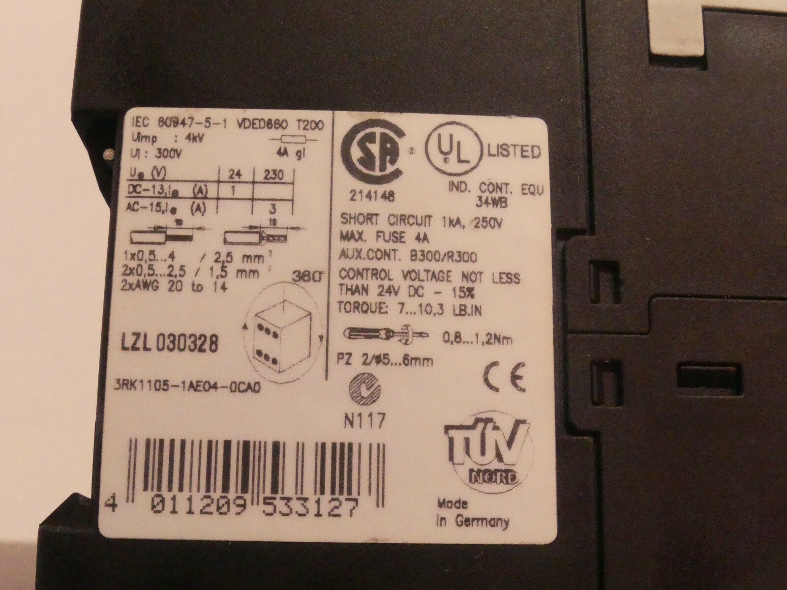 Siemens 3RK1105-1AE04-0CA0