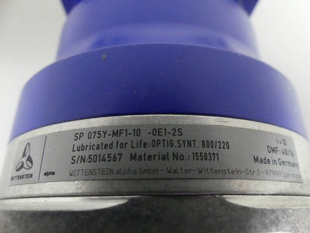 Wittenstein SP075Y-MF1-10 -0E1-25 Getriebe