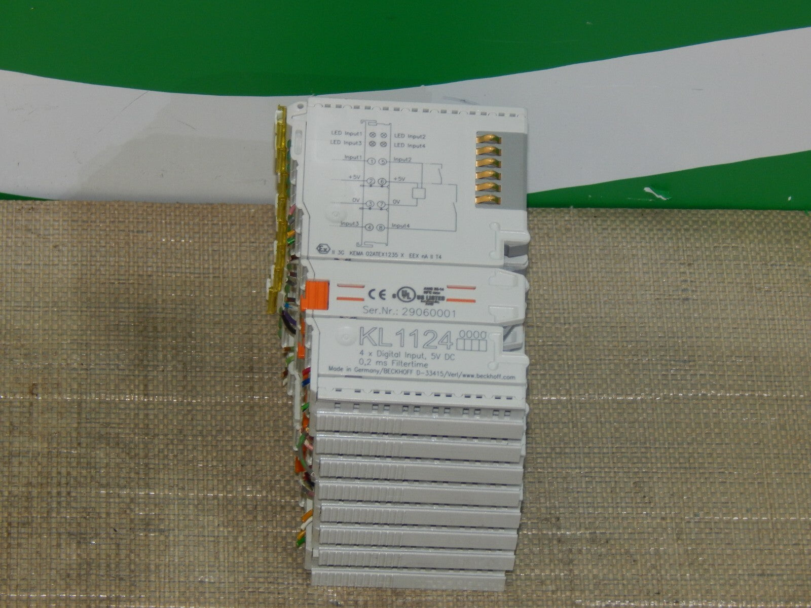 8x  Stück  Beckhoff  kL1124  4-kanal digital eingang klemme