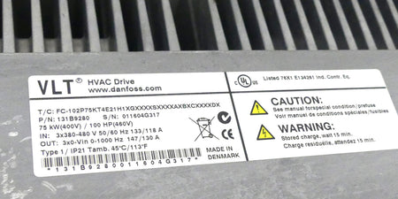 Danfoss VLT FC-102P75KT4E21H1XGXXXXSXXXXAXBXCXXXXDX