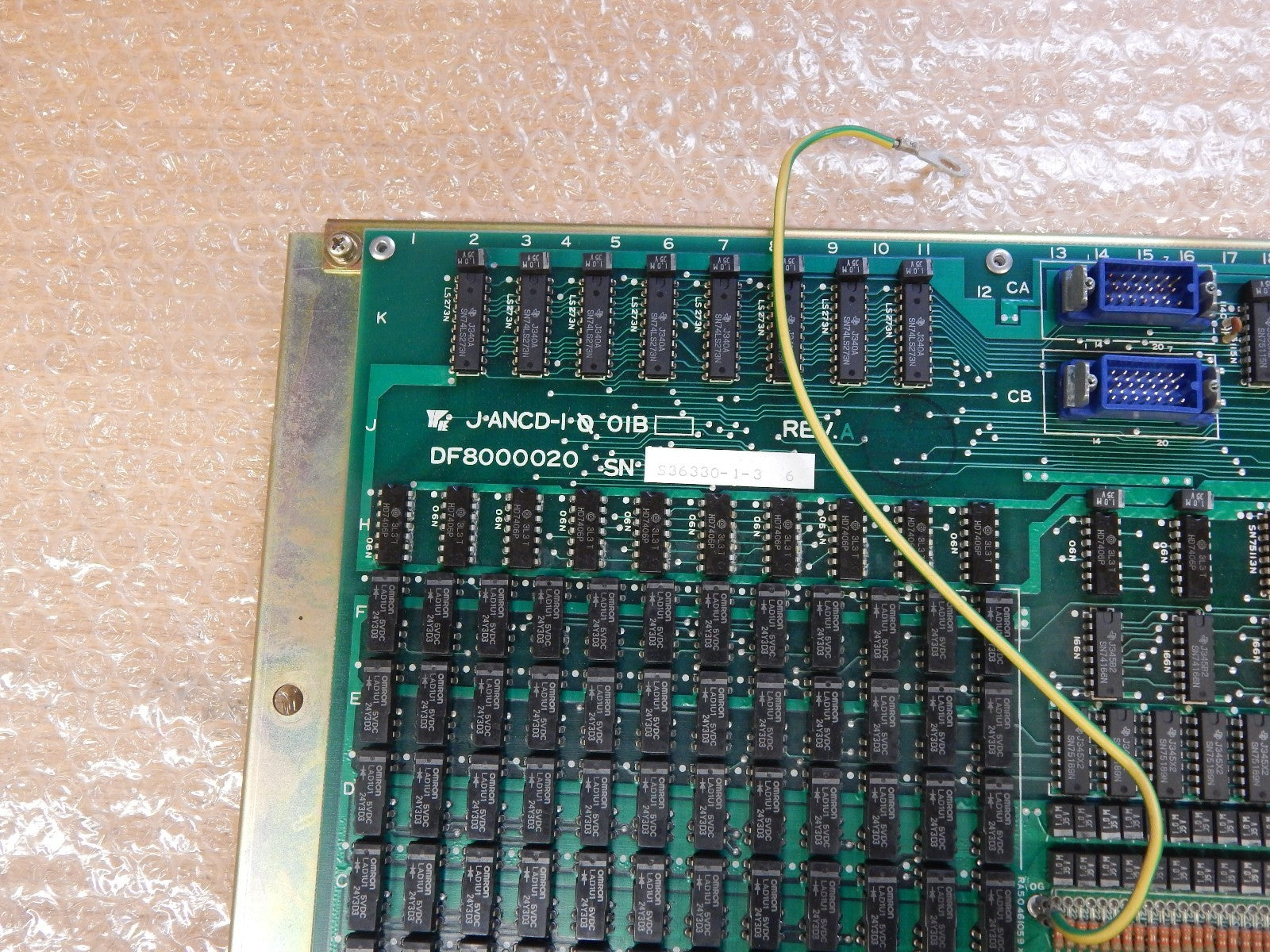 YASKAWA CIRCUIT BOARD JANCD-1 0 OIB JANCD-I 0 O1B DF8000020 S/N S36330-1-3 6