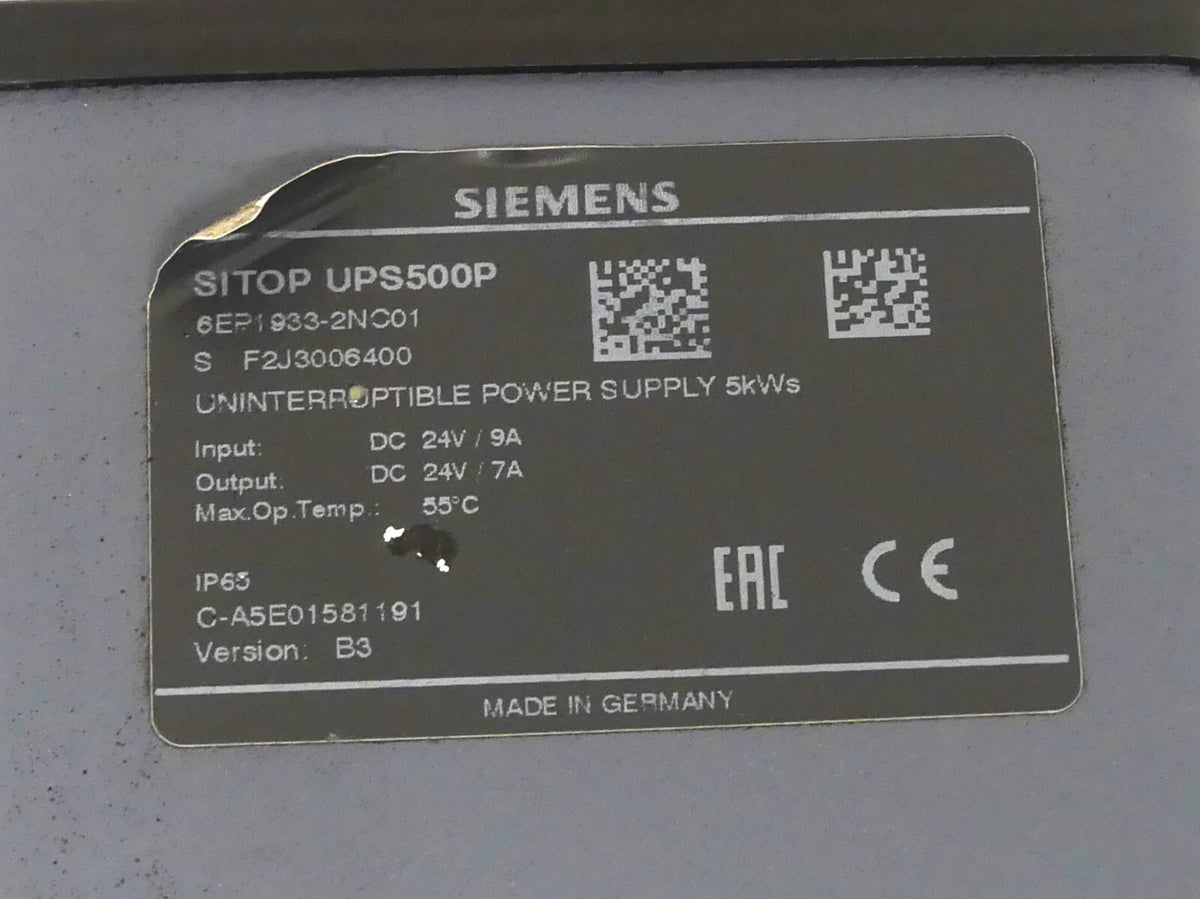 Siemens SITOP UPS500P 6EP1933-2NC01
