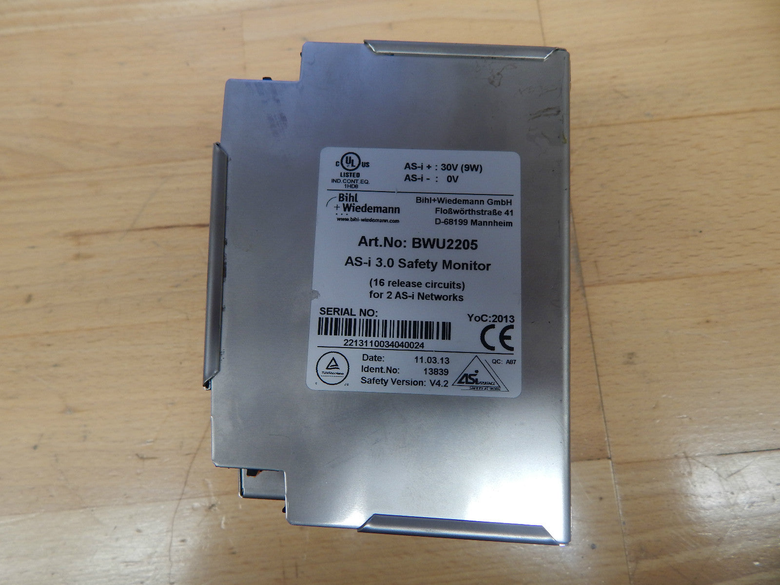 BIHL+WIEDEMANN AS-i 3.0 Safety Monitor BWU2205 -used-