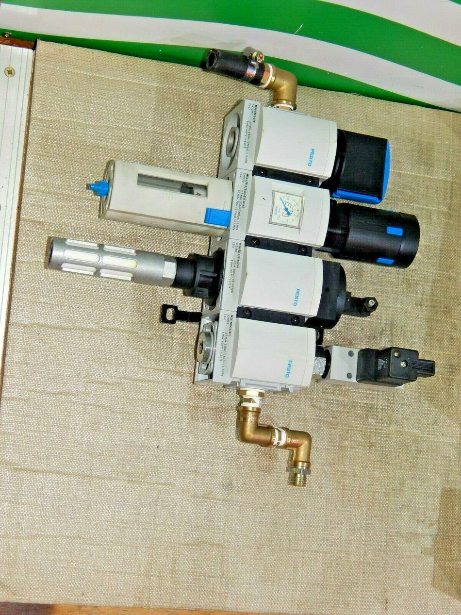 Festo MS6-LFR-3/8-D6-E-R-M-AS / MS6-EM1-3/8 / MS6-EE-3/8-10V24 / MS6-FRM-3/8-Y