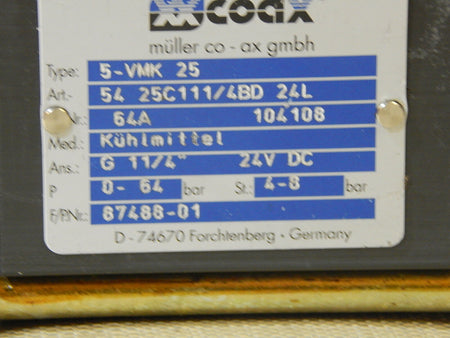  Kühlmittelventil COAX 5-VMK 25  Ans.: G 11/4"  s.Bilder