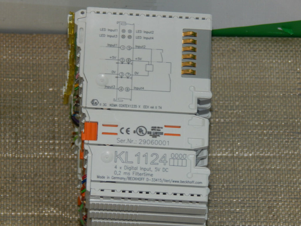 8x  Stück  Beckhoff  kL1124  4-kanal digital eingang klemme