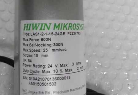Hiwin LAS1-2-1-15-24GE  F22247A3