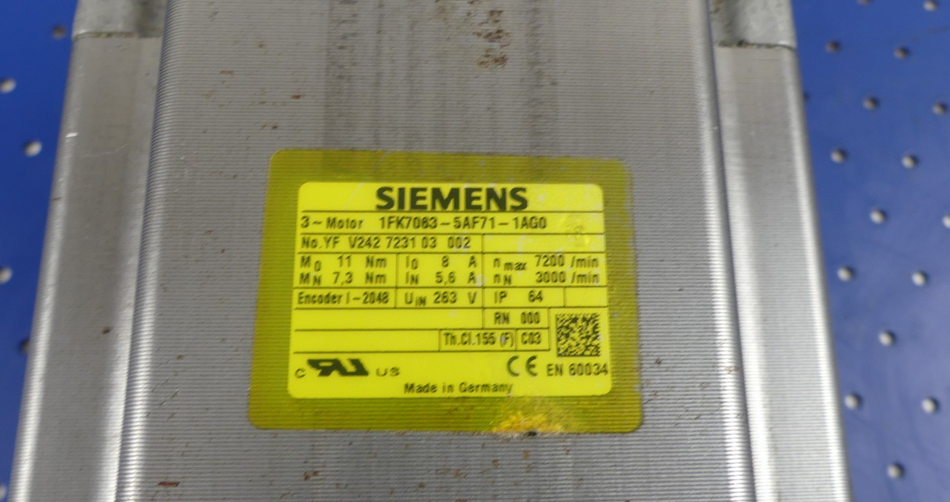 SIEMENS 1FK7063-5AF71-1AG0 LEICHT BESCHADIGT