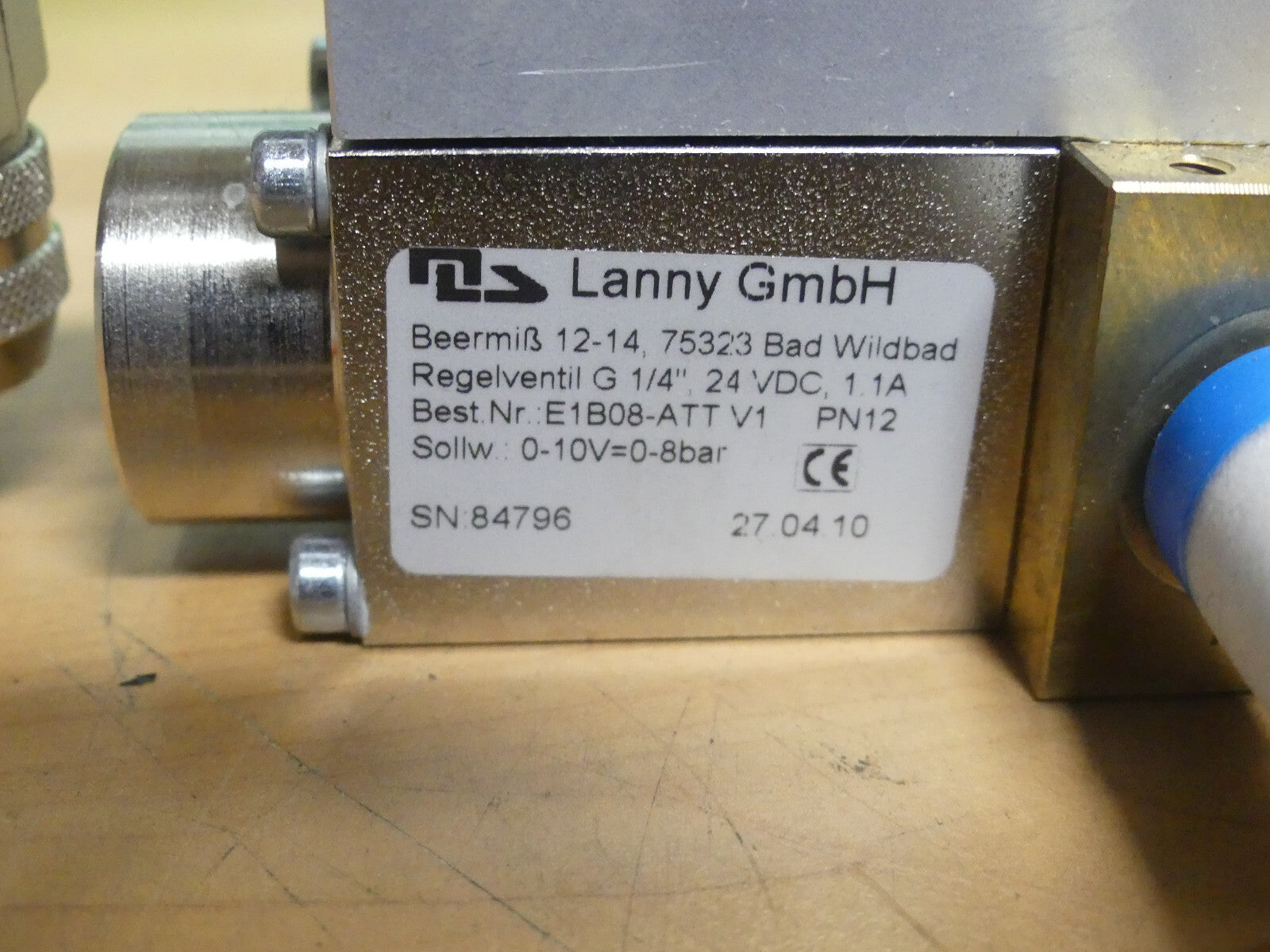 lanny  gmbh regelventil G 1/4 Best Nr:E1B08-AATV1
