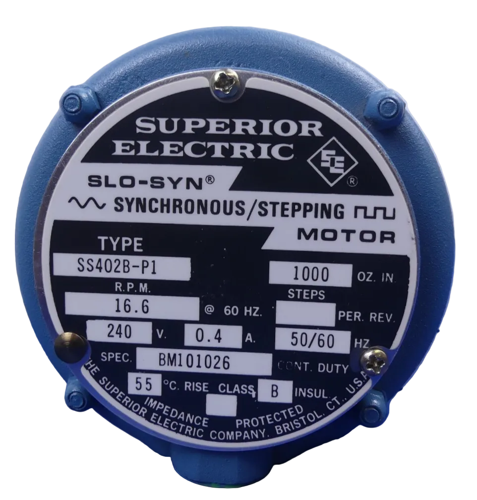 Superior Slectric Slo-Syn  Motor SS402B P1