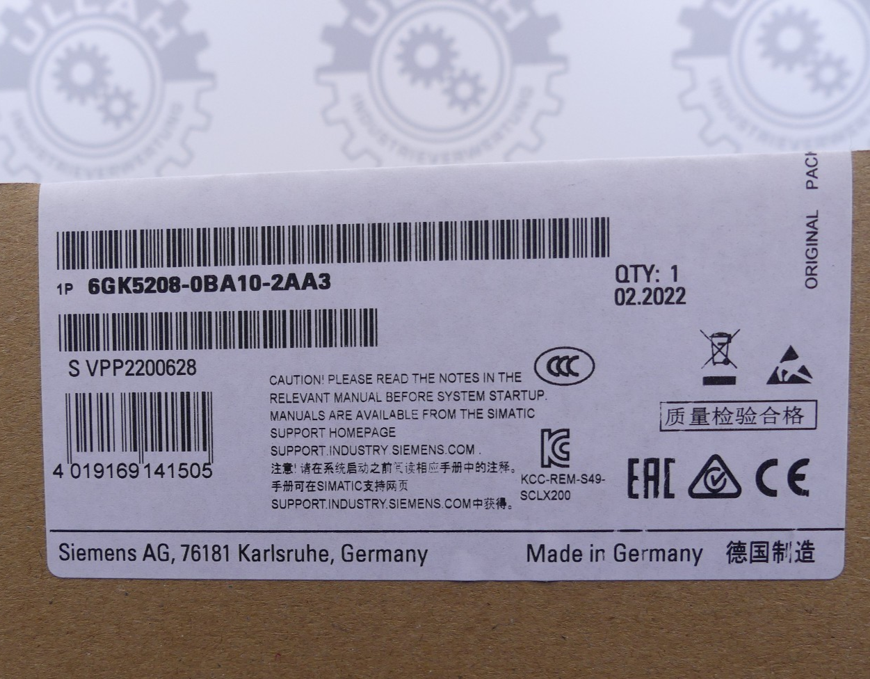 SIEMENS Scalance X208 6GK5208-0BA10-2AA3