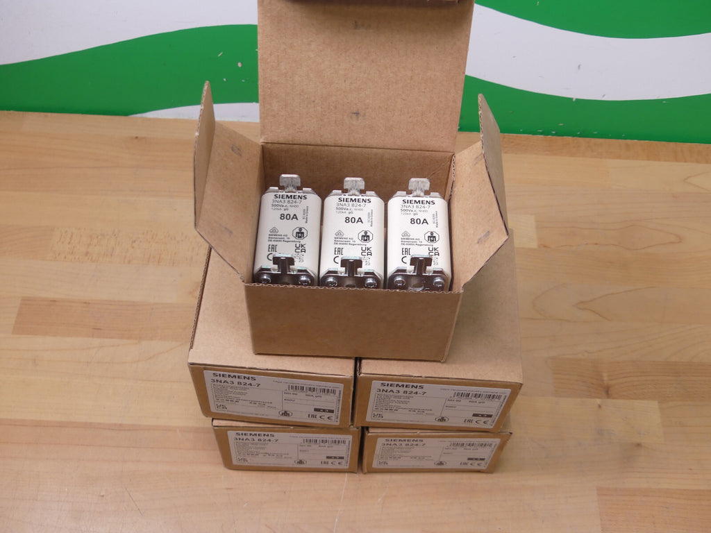 5x SIEMENS 3NA3 824-7