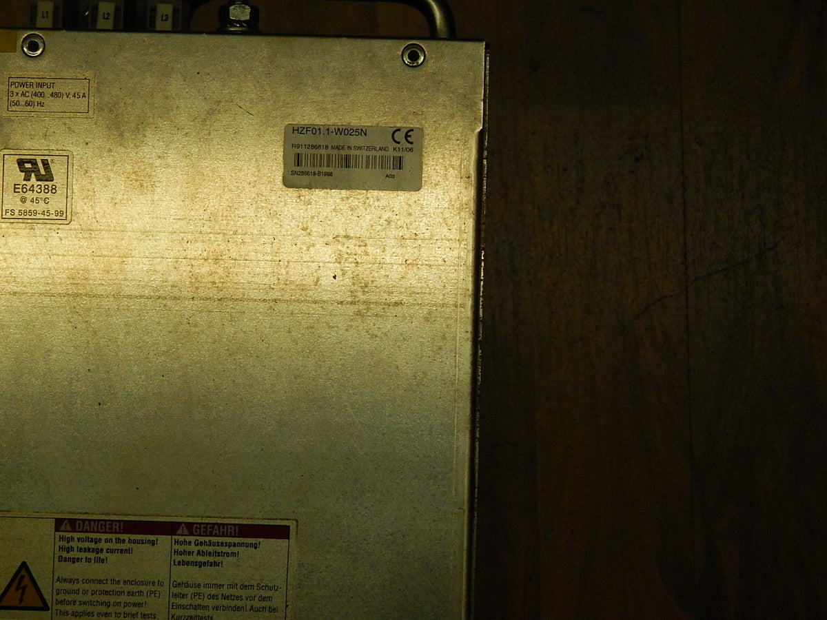 Indramat Rexroth AC Power Supply Module HZF01.1-W025N Used