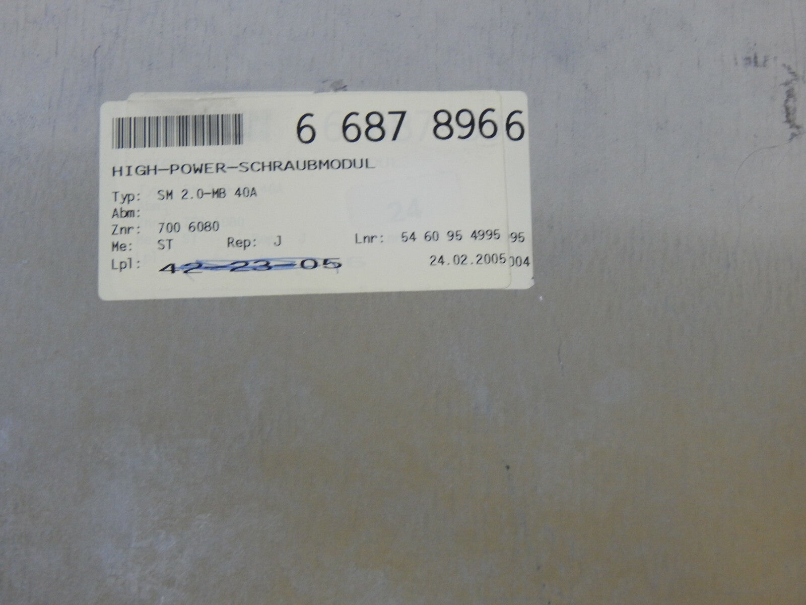  AMT SCHRAUBTECHNIK Schraubmodul SM2.0-MB BUS 40A // SM 2.0-MB 40A used