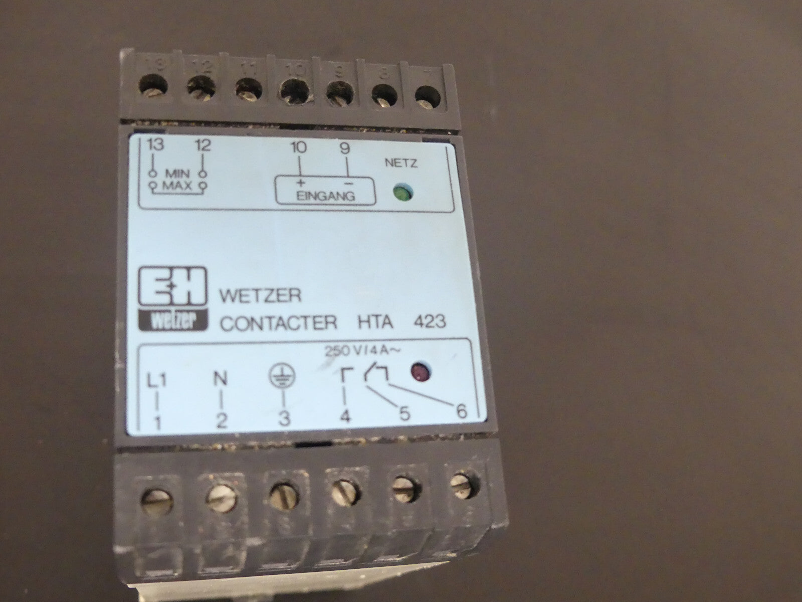 ENDRESS+HAUSER EH WETZER CONTACTER HTA 423
