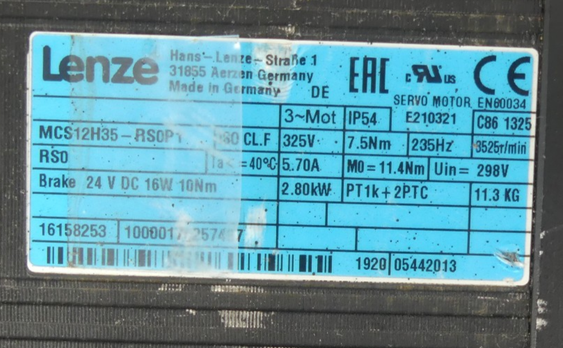 LENZE MCS12H35-RS0P1