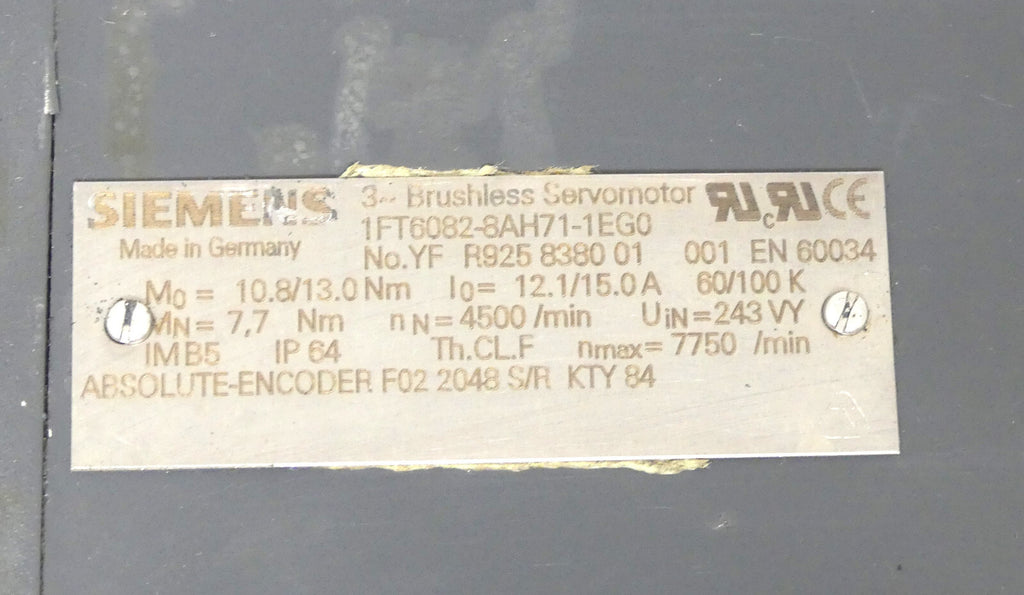 SIEMENS 1FT6082-8AH71-1EG0