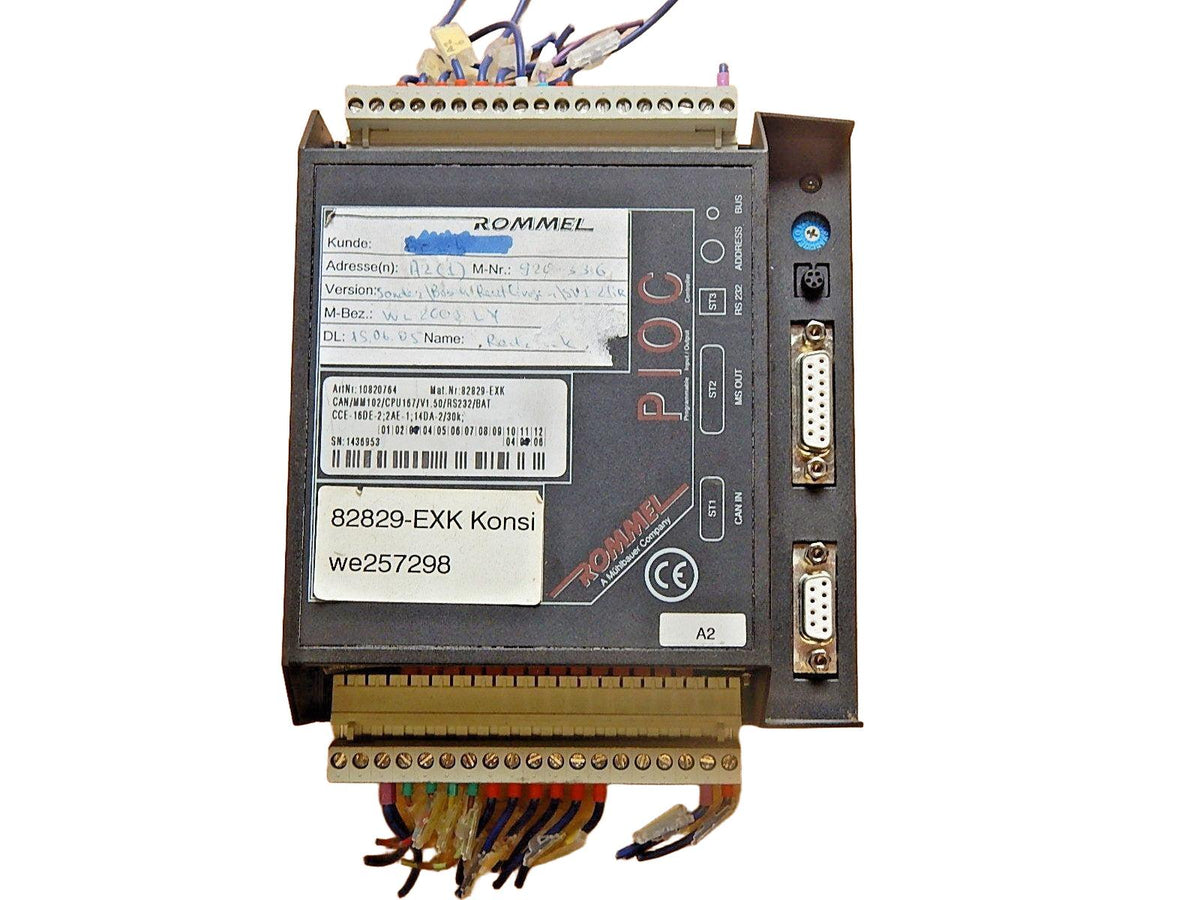 Rommel Steurung CAN/MM102/CPU167/V1.50/RS232/BAT CCE-16DE-2;14DA-2/30K Used