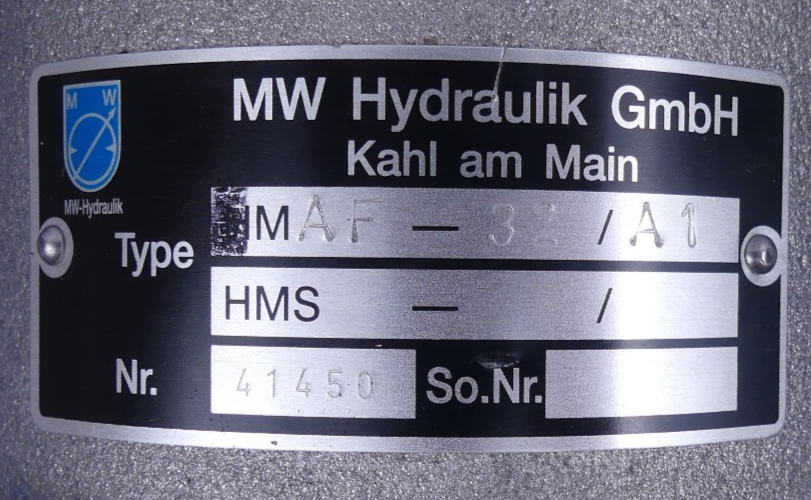 MW Hydraulik HMAF-32/A1