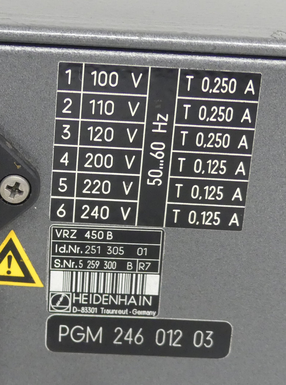 Heidenhain VRZ 450 B  VRZ450B  id.Nr.251 305 01