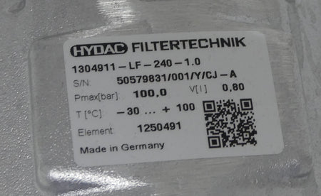 haydac filtertechnik 1304911-lf-240-1.0