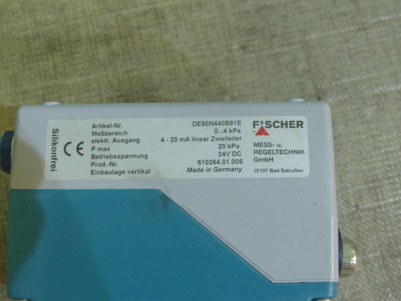 Fischer Mess- und Regeltechnik DE50N440B91E s.Bilder