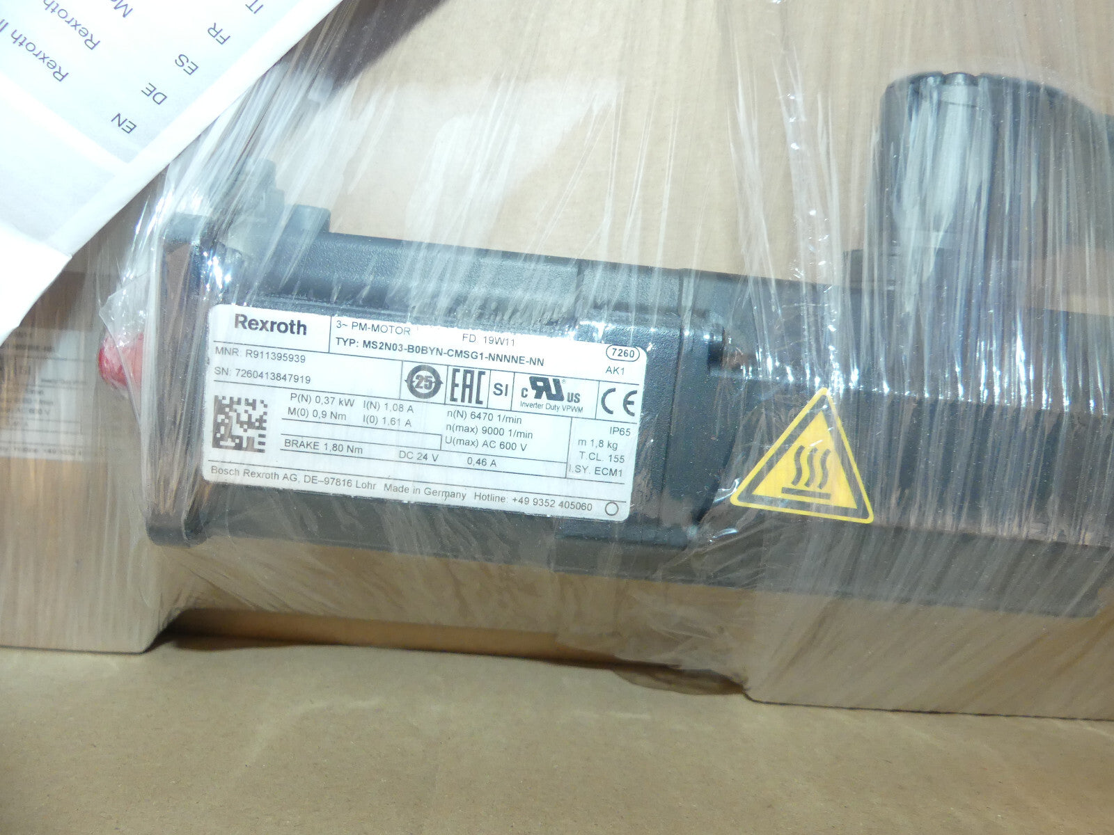 Rexroth MS2N03-B0BYN-CMSG1-NNNNE-NN