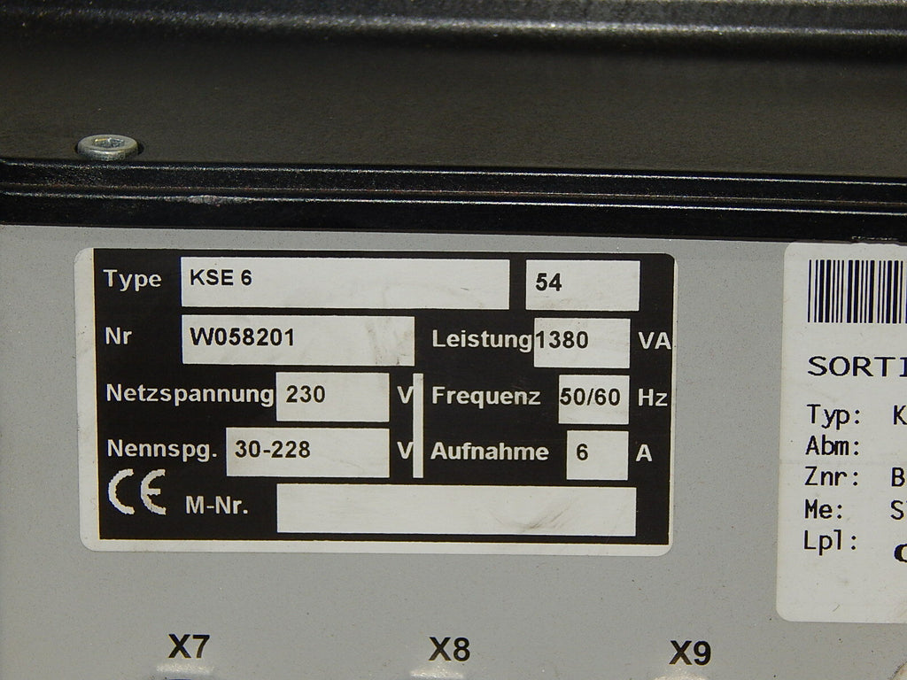  KNÖLL AUTOMATION KSE 6  OPERATOR PANEL USED