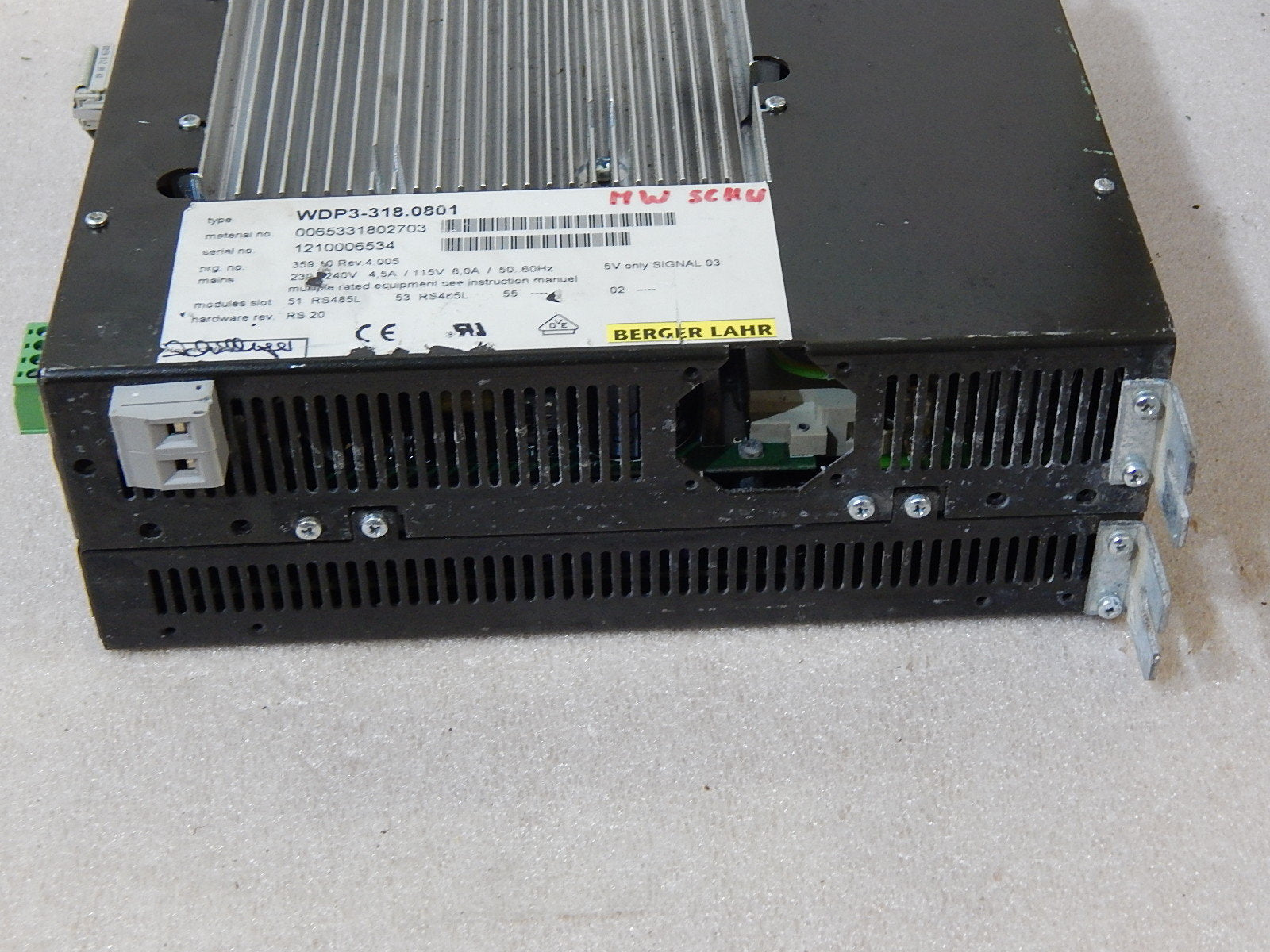 Berger Lahr SIG Positec WDP3 Positioniersteuerung  WDP3-318.0801  Used
