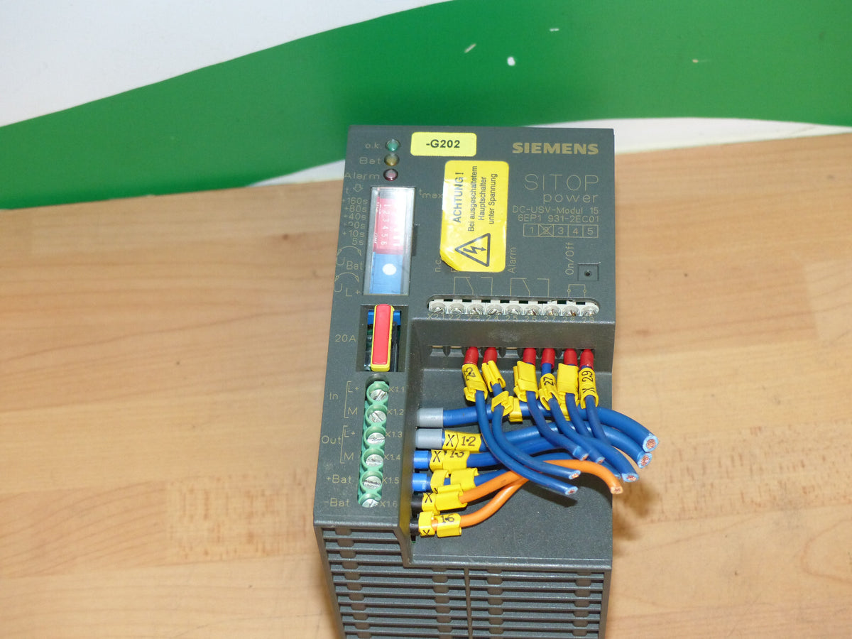 Siemens Netzteil DC-USV Modul 15 6EP1931-2EC01    6EP1 931-2EC01 used