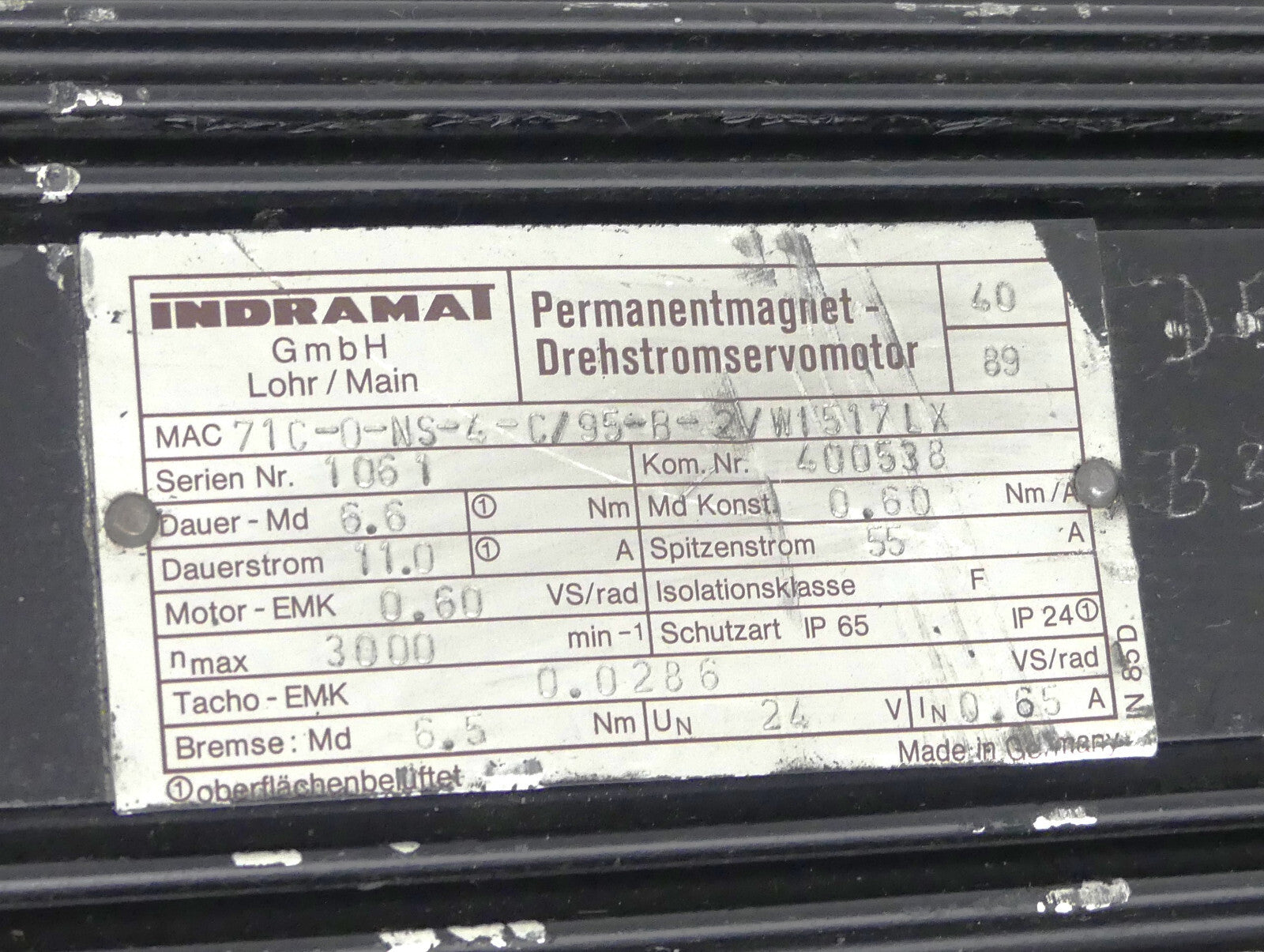 INDRAMAT MAC71C-0-NS-4-C/95-B-2/WI517LX