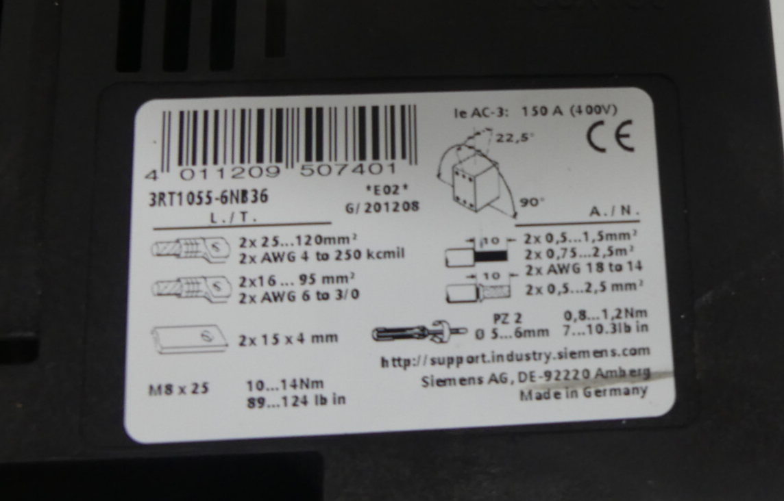 Siemens 3RT1055-6NB36