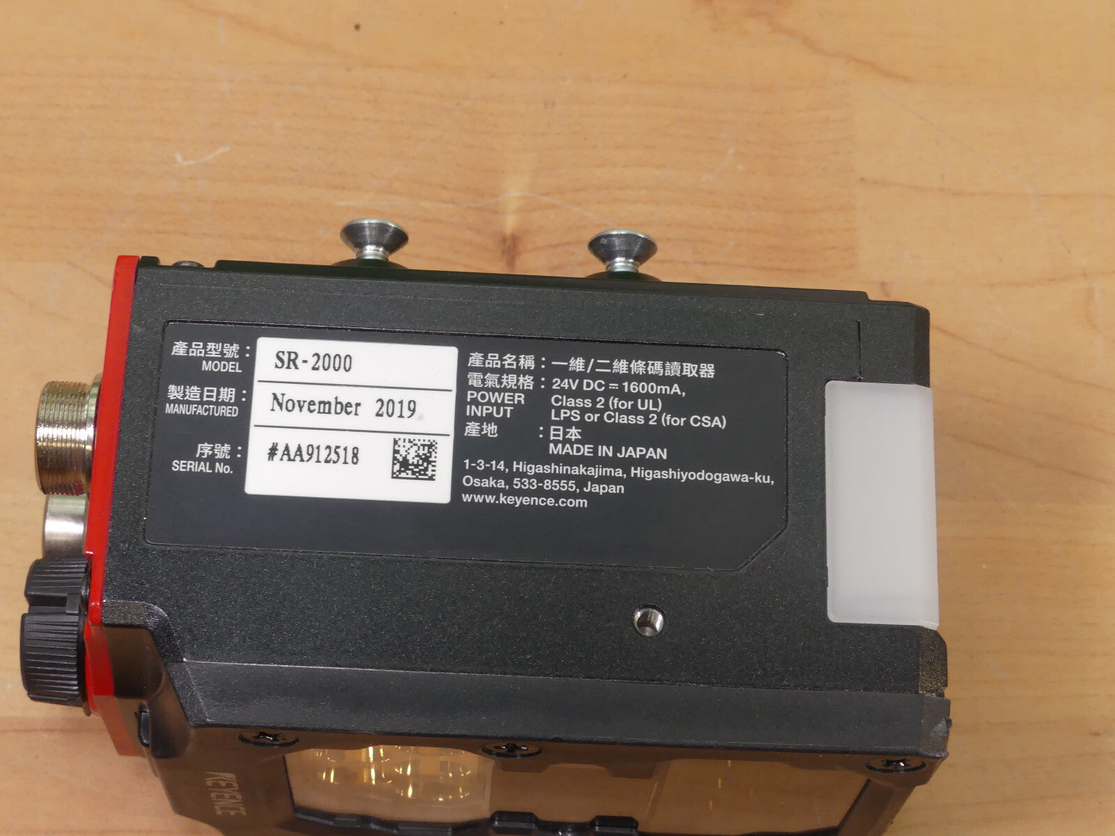 Keyence SR-2000 MAC 00-01-FC-8A-65-04