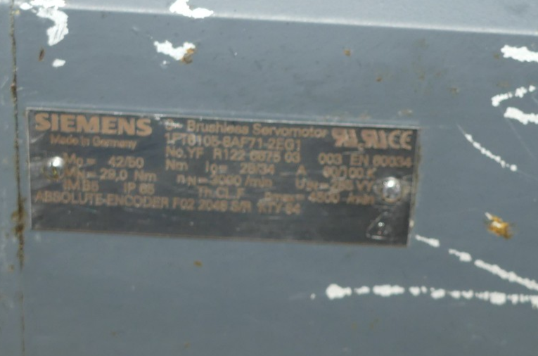 SIEMENS 1FT6105-8AF71-2EG1   1FT61058AF712EG1 used s.Bilder