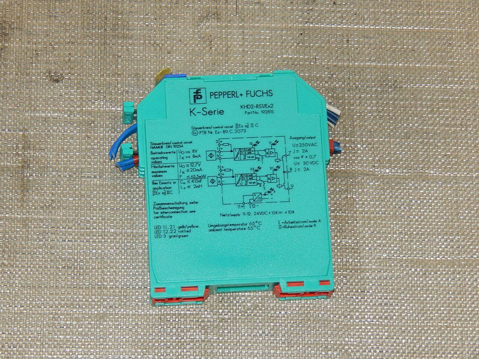  Pepperl + Fuchs K-System KHD2-RS1/Ex2 used