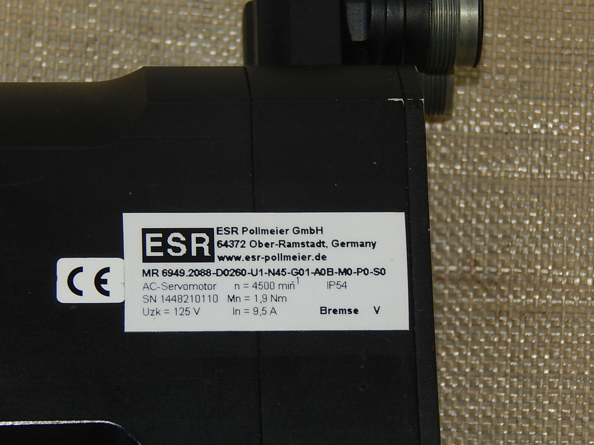 ESR Pollmeier Servomotor. MR 6949.2088-D0260-U1-N45-G01-A0B-M0-P0-S0 used