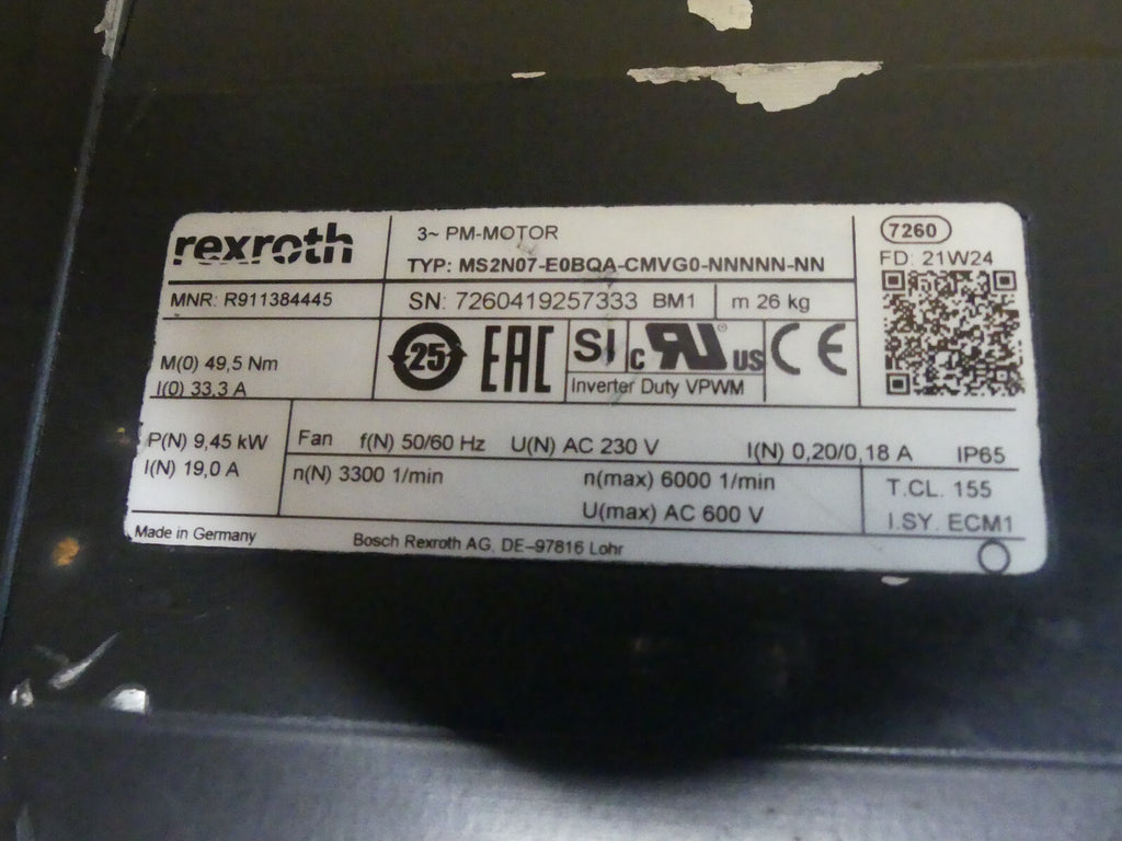 REXROTH MS2N07-E0BQA-CMVG0-NNNNN-NN
