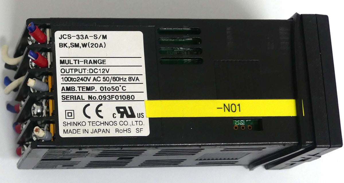 Shinko Technos Temperaturregler JCS-33A-S/M