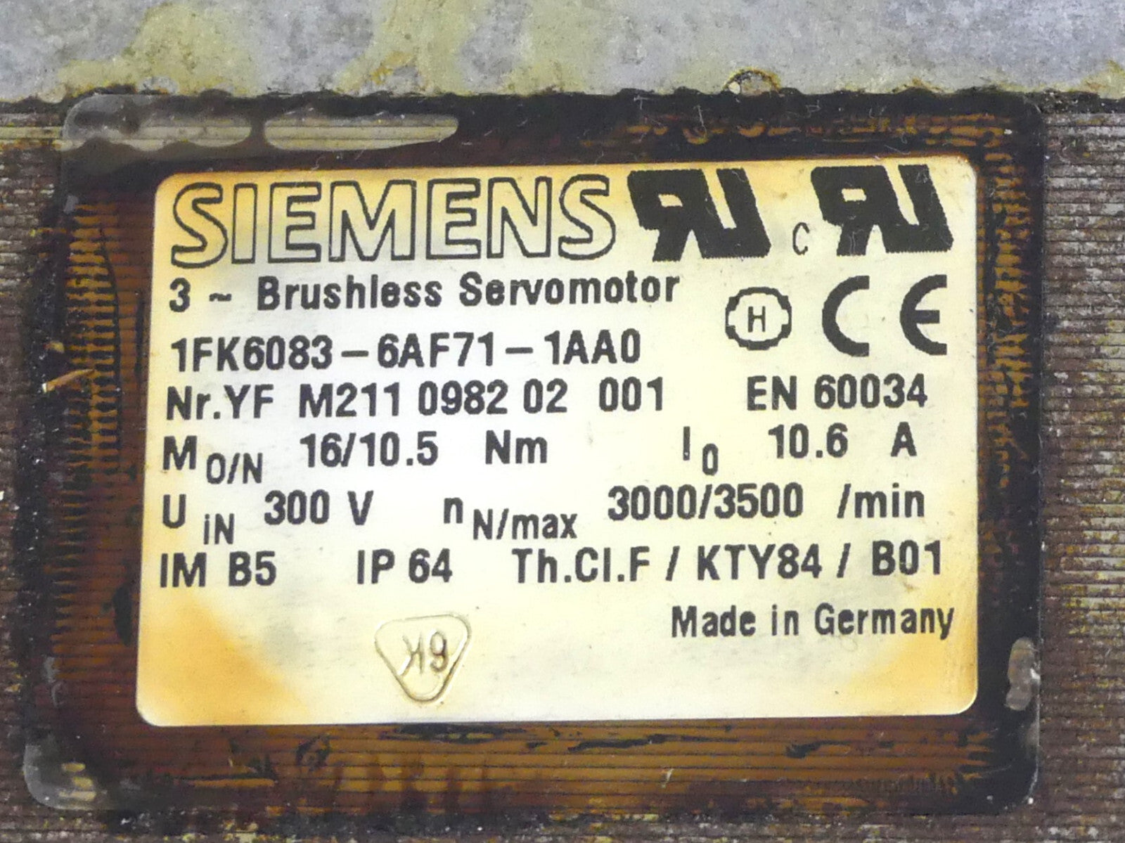 Siemens 1FK6083-6AF71-1AA0 (leicht beschädigt)