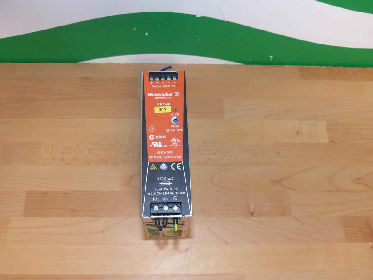 Weidmüller PRO-M CP M SNT 120W 24V 5A used