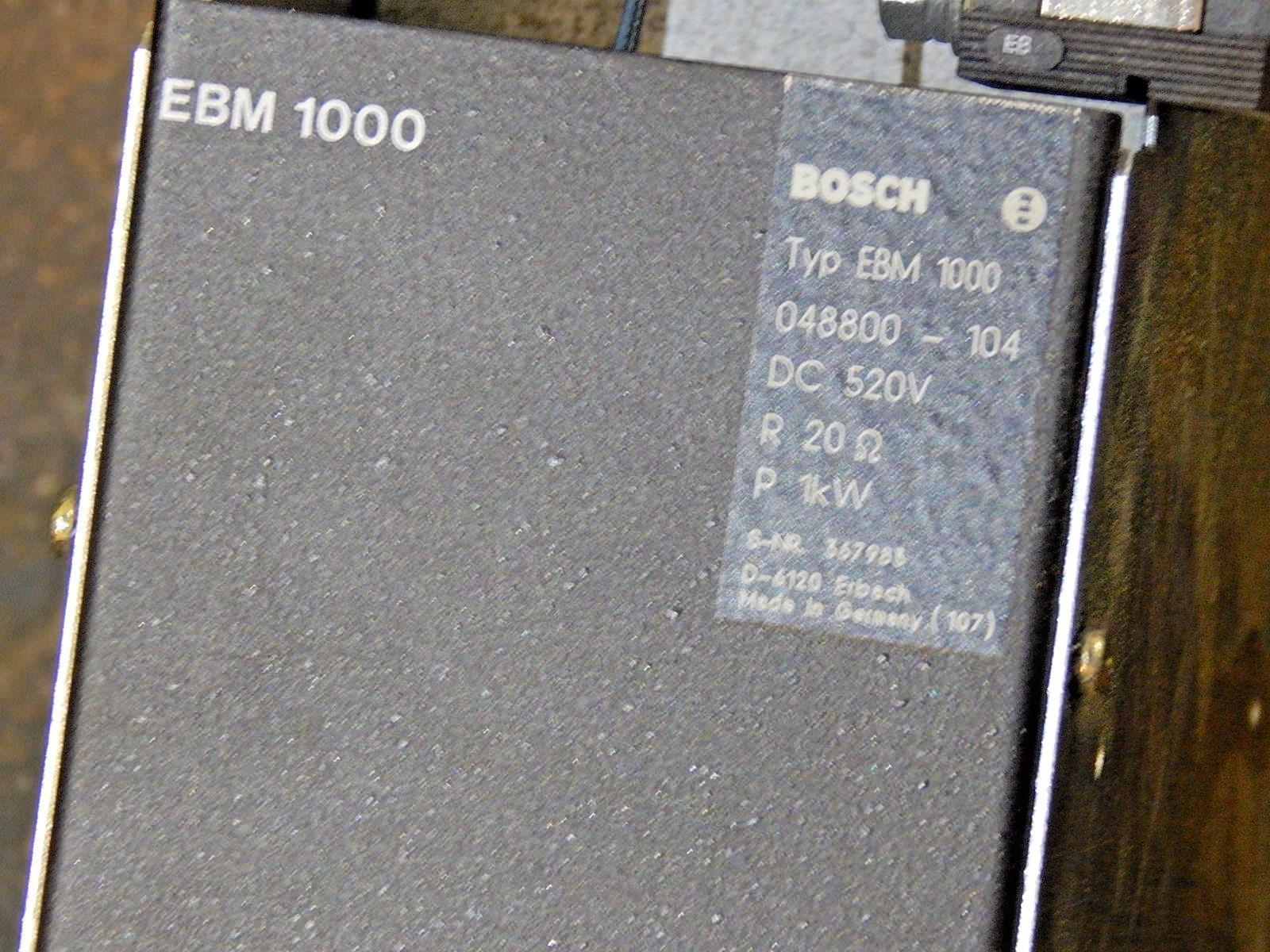 Bosch  EBM 1000   Servodyn   048800-104