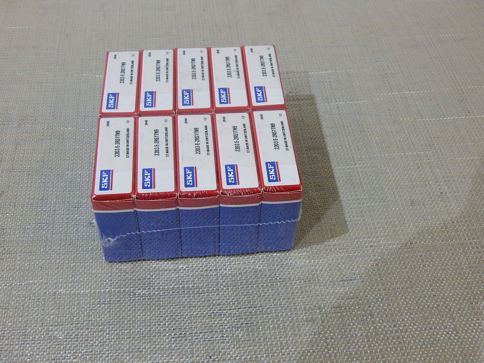 10x SKF KUGELLAGER, 2203E-2RS1TN9 OVP
