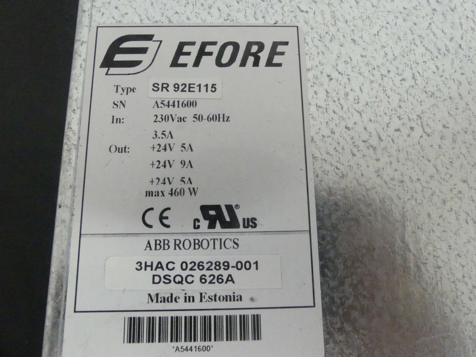 ABB Efore SR 92E115